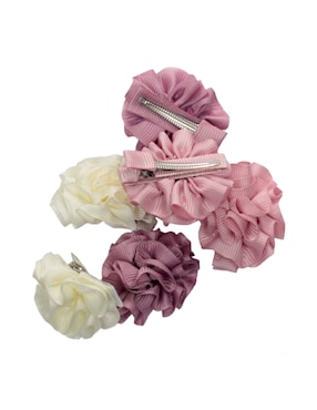 Set de moño para cabello Mon Caramel con aplicación flor