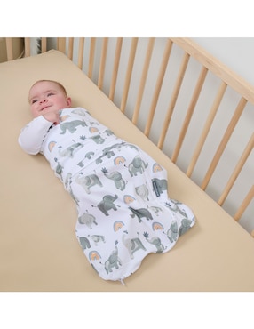 Cobija Swaddle Me soft goods elefante para bebé