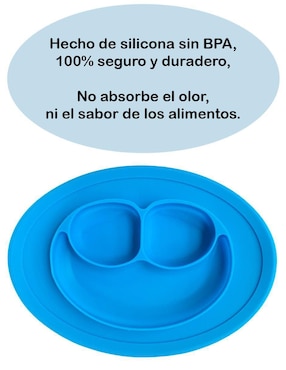 Plato Dara Baby de silicón 2 piezas