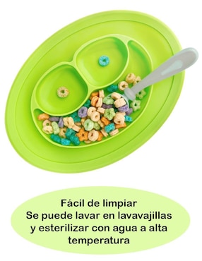 Plato Dara Baby de silicón 2 piezas