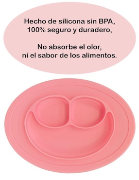 Plato Dara Baby de silicón 2 piezas