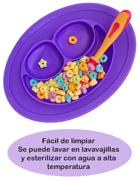 Plato Dara Baby de silicón 2 piezas