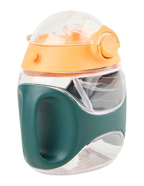 Vaso entrenador Mon Caramel de plástico con tapa rosca 330 ml