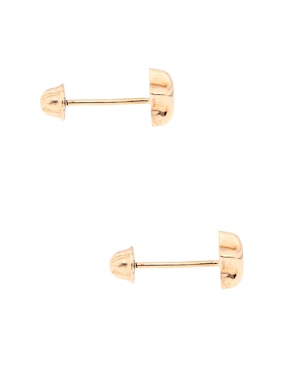 Broqueles de estrellas Mon Caramel de oro amarillo 18 k con acabado pulido