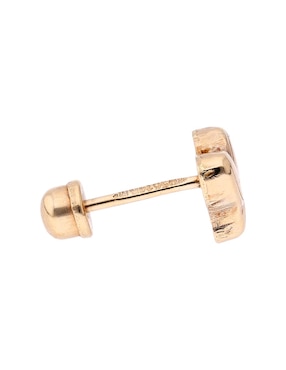 Broqueles de mariposa Mon Caramel de oro 14 K con acabado brillante