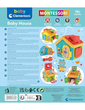 Juguete didáctico Montessori Baby House- Casita de Actividades Baby Clementoni
