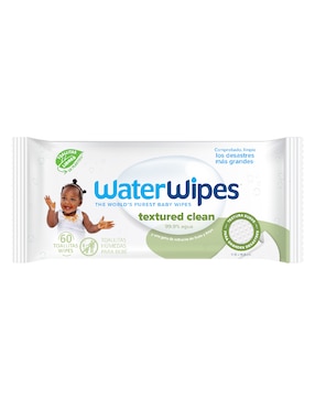 Toallas húmedas Water Wipes Textured Clean 60 toallitas individual