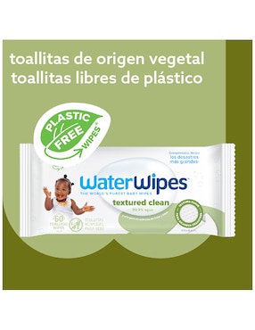 Toallas húmedas Water Wipes Textured Clean 60 toallitas individual