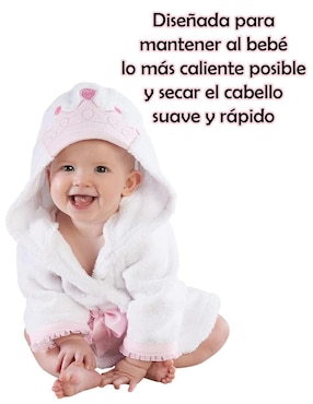 Bata de baño con gorro Dara Baby para niña