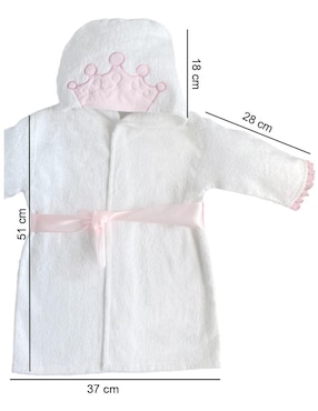 Bata de baño con gorro Dara Baby para niña