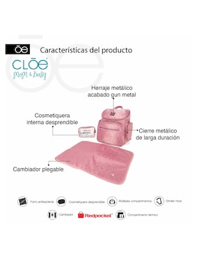 Pañalera backpack Cloe Carrha
