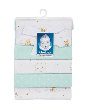 Set manta clásica de tejido Gerber para bebé niña