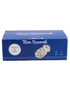 Juguete de baño set nutrias flotantes para agua Mon Caramel