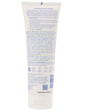 Tratamiento facial y corporal Aloe Vera After Sun En Crema 250 Gr hidratante Oh! Ganics
