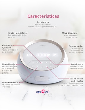 Extractor eléctrico de leche doble Spectra Dual S