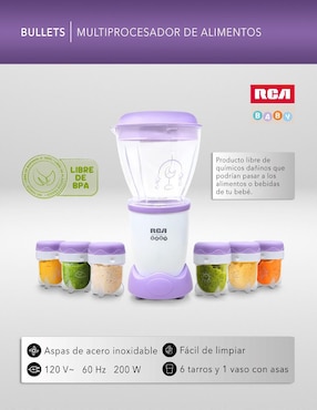 Procesador de alimentos RCA Cocina cuchillas de acero inoxidable