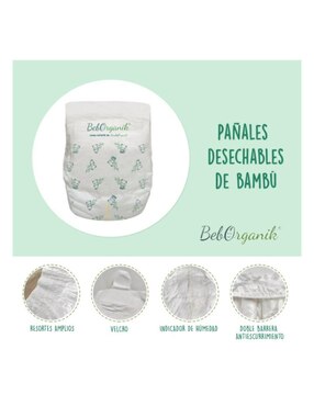 Pañales bebé Bambuorganik desechables etapa 6 unisex con 112 piezas