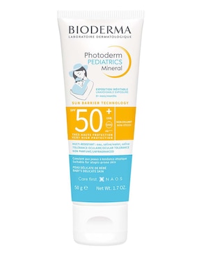 Bloqueador solar FPS 50+ Photoderm Pediatrics Mineral Bioderma 50 g