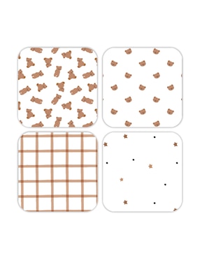 Set baño mon caramel 4 piezas para unisex