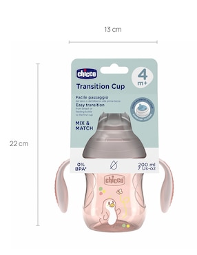 Vaso entrenador Chicco con 2 piezas