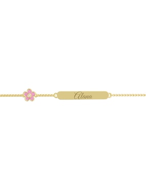 Esclava Mon Caramel de oro 14 K acabado pulido