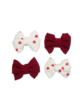 Set de 4 moños para cabello Mon Caramel