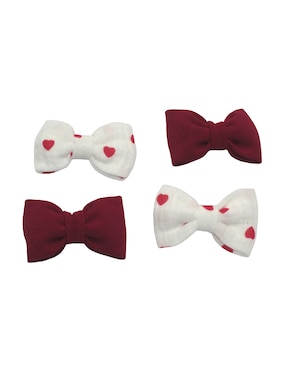Set de 4 moños para cabello Mon Caramel