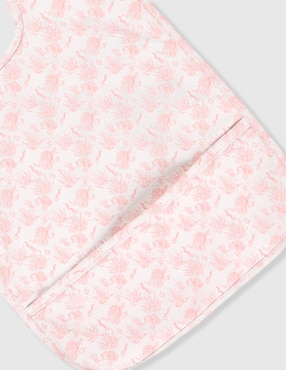 Babero Mon Caramel estampado microprint