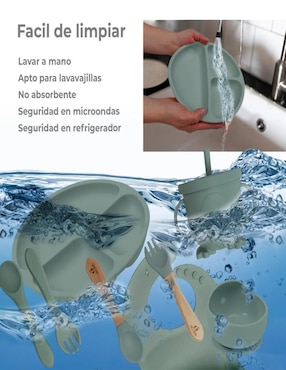 Set alimentación Belug de silicón 9 piezas