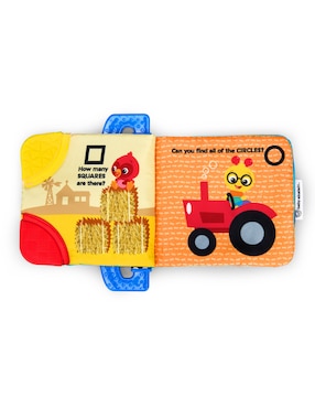 Juguete portátil Libro Suave con Mordedera La Granja Baby Einstein