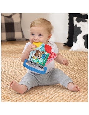 Juguete portátil Libro Suave con Mordedera La Granja Baby Einstein