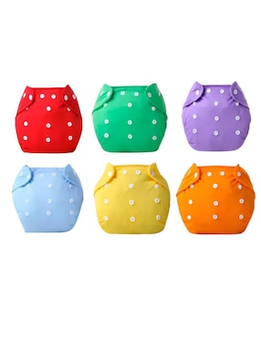 Pañal ecológico de tela Xtellar etapa 2 Unisex con 6 piezas