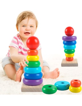 Juguete apilable de madera Xtellar Unisex