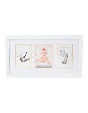 Portarretrato Pearhead Babyprints para 3 fotos