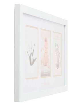 Portarretrato Pearhead Babyprints para 3 fotos