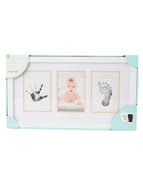 Portarretrato Pearhead Babyprints para 3 fotos