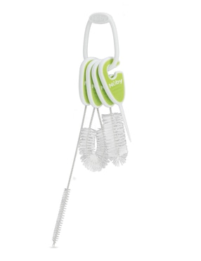 Set cepillo limpieza Nuby con cerdas suaves
