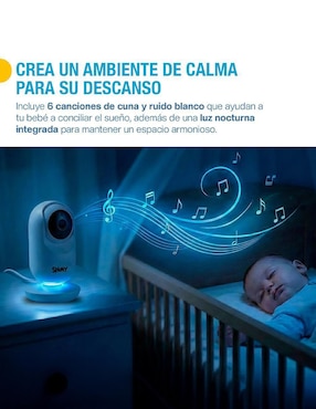 Monitor con cámara para bebé Shimy HD