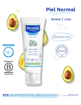 Mustela hydra bebe crema facial 40ml