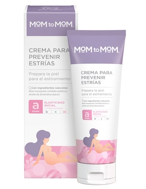 Crema para cuerpo recomendada para prevenir la aparición de estrías de día y noche Mom To Mom para todo tipo piel