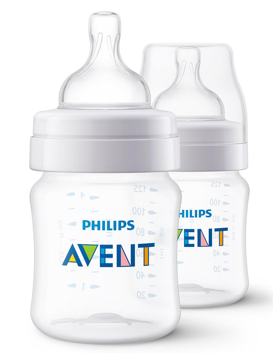  Tetina anticólicos de Philips AVENT, recién nacido,  Transparente : Bebés