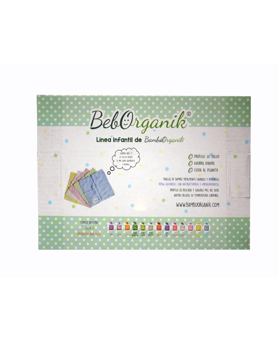 Toalla facial Mejorando tu mundo de Bambú infantil 4