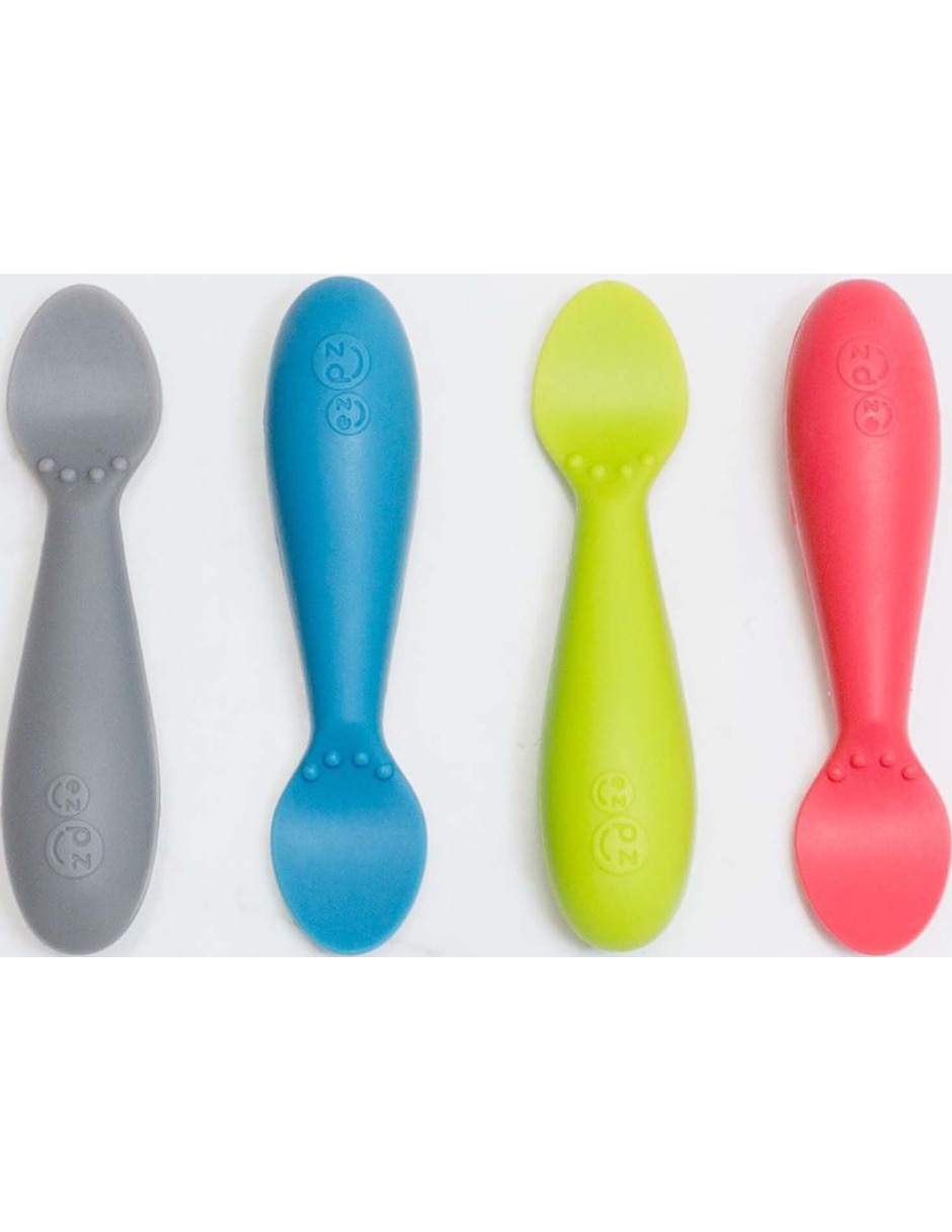 CUBIERTOS MINI 6+M EZPZ BEBÉ, , PLATEAD