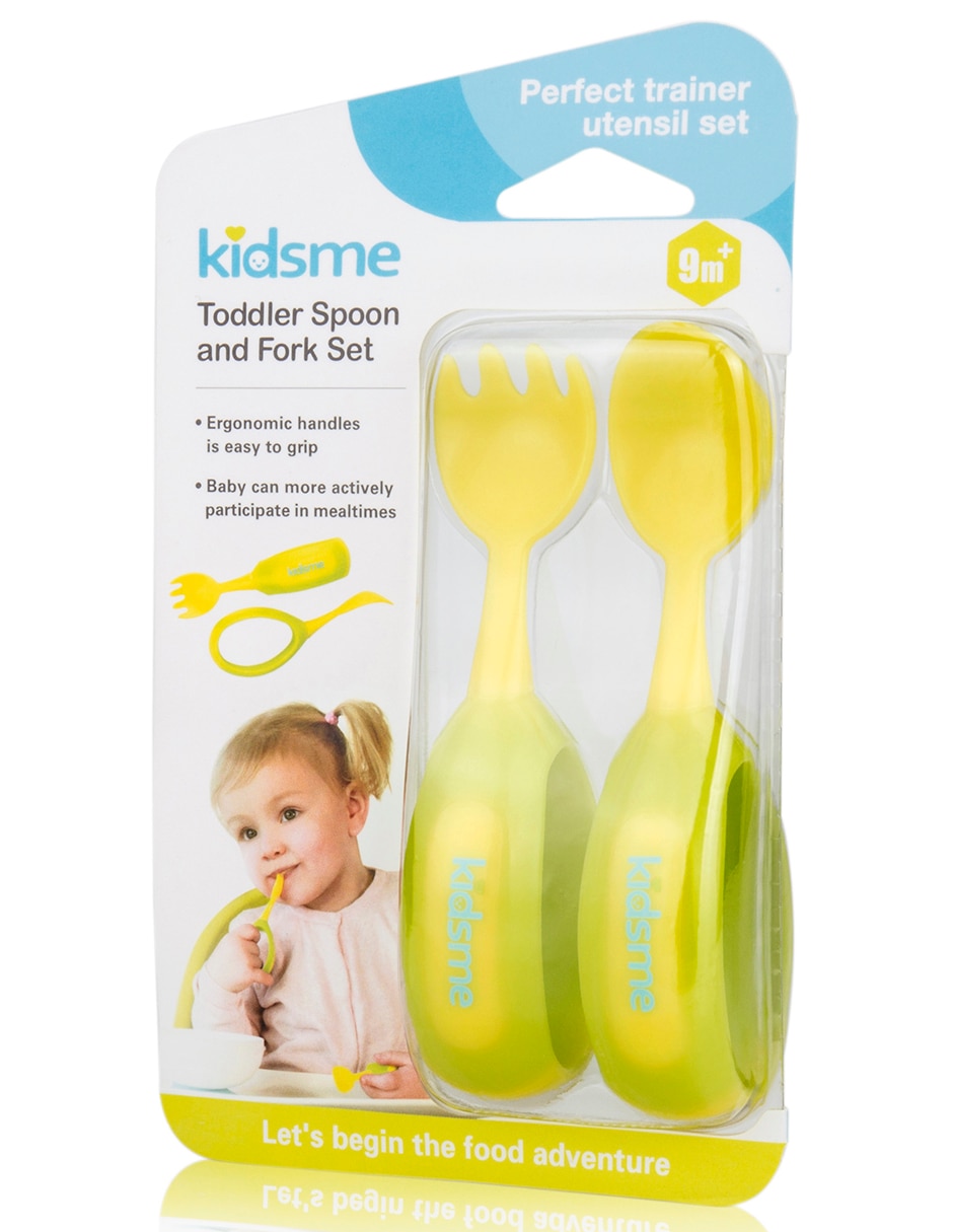 CUBIERTOS KIDSME UNISEX, AMARILLO