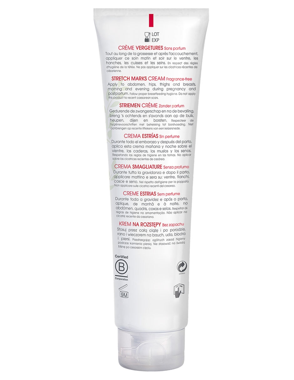 Crema para cuerpo recomendada para prevenir la aparición de estrías día y noche Maternidad para todo tipo piel 2