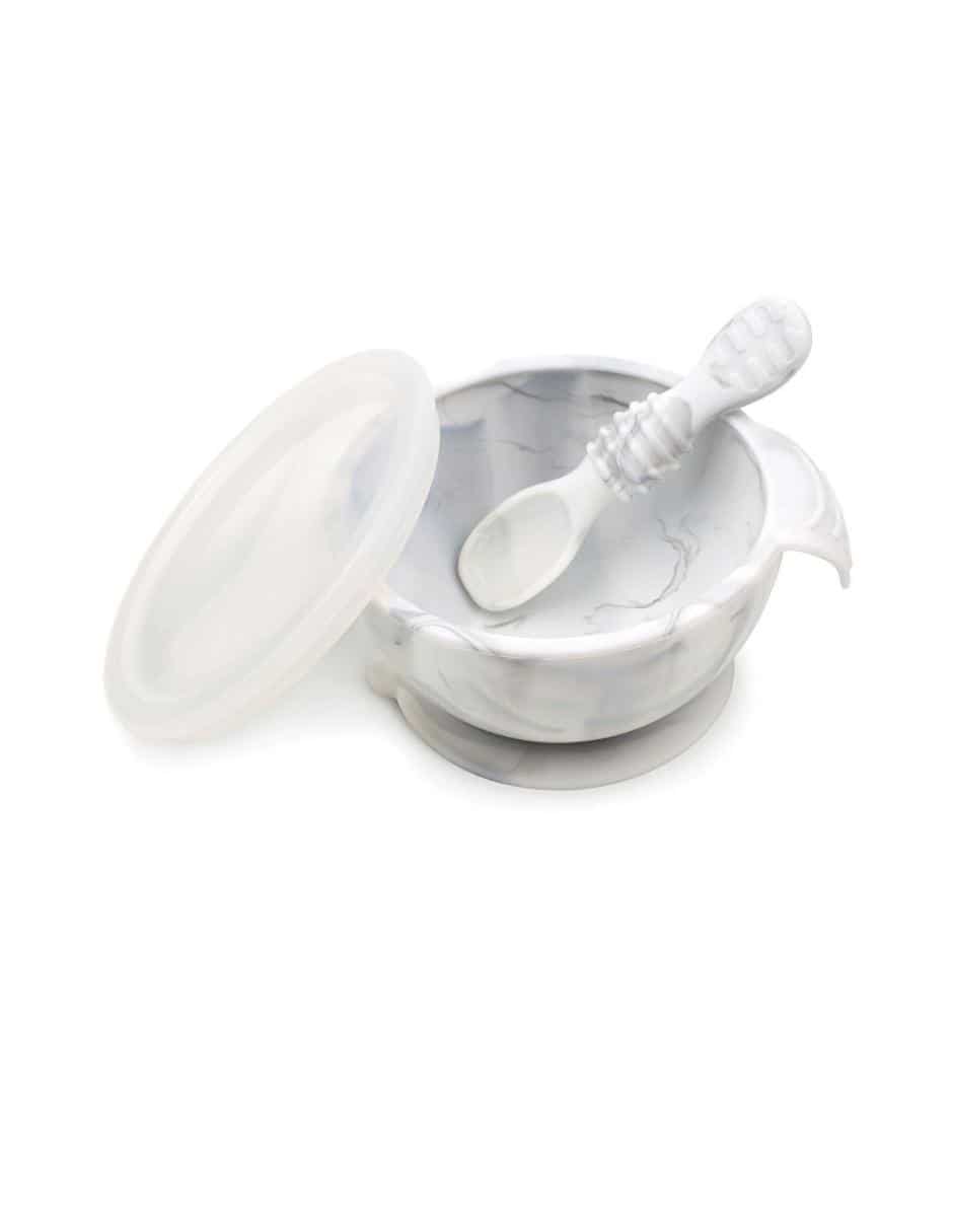Plato First Feeding Plate de silicón