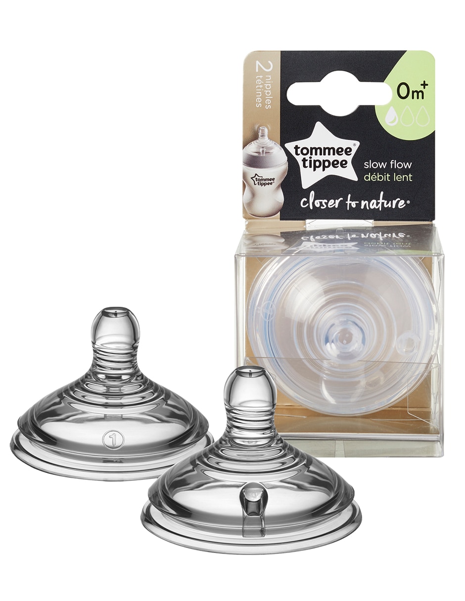 Pack 2 Tetinas Tacto Suave Silicona Tommee Tippee Flujo Variable