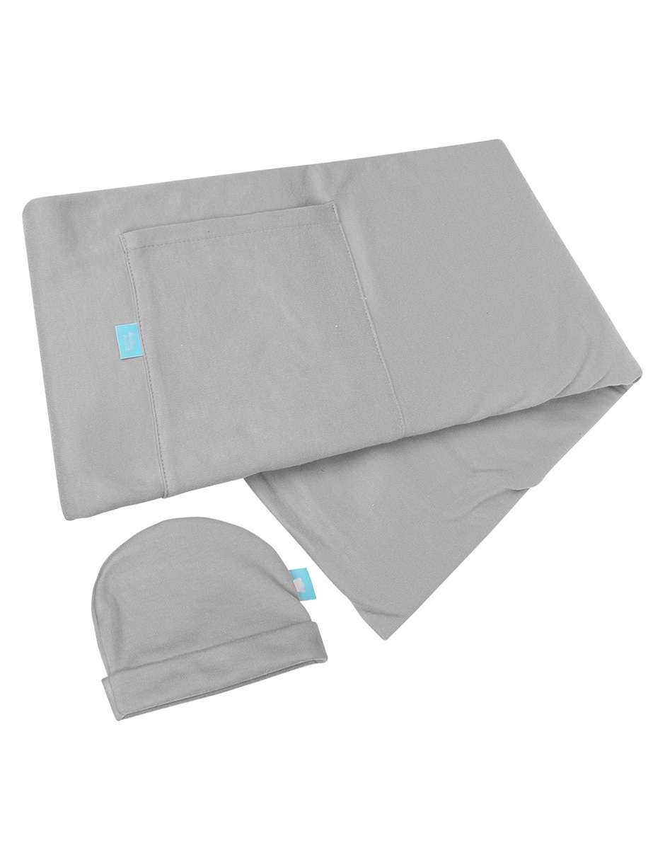 FULAR BABY MINK BEBÉ, GRIS