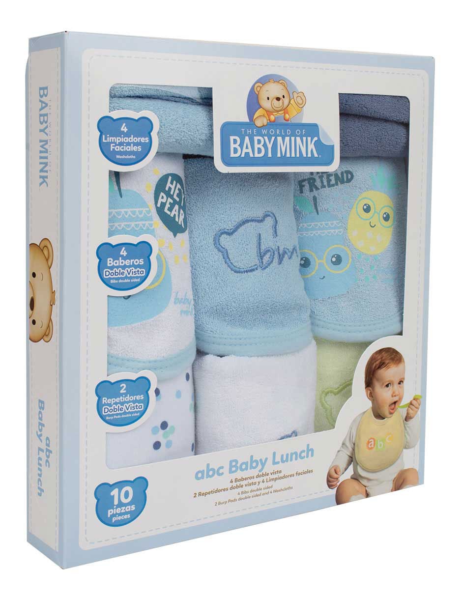 Set de baberos de algodón 10 piezas