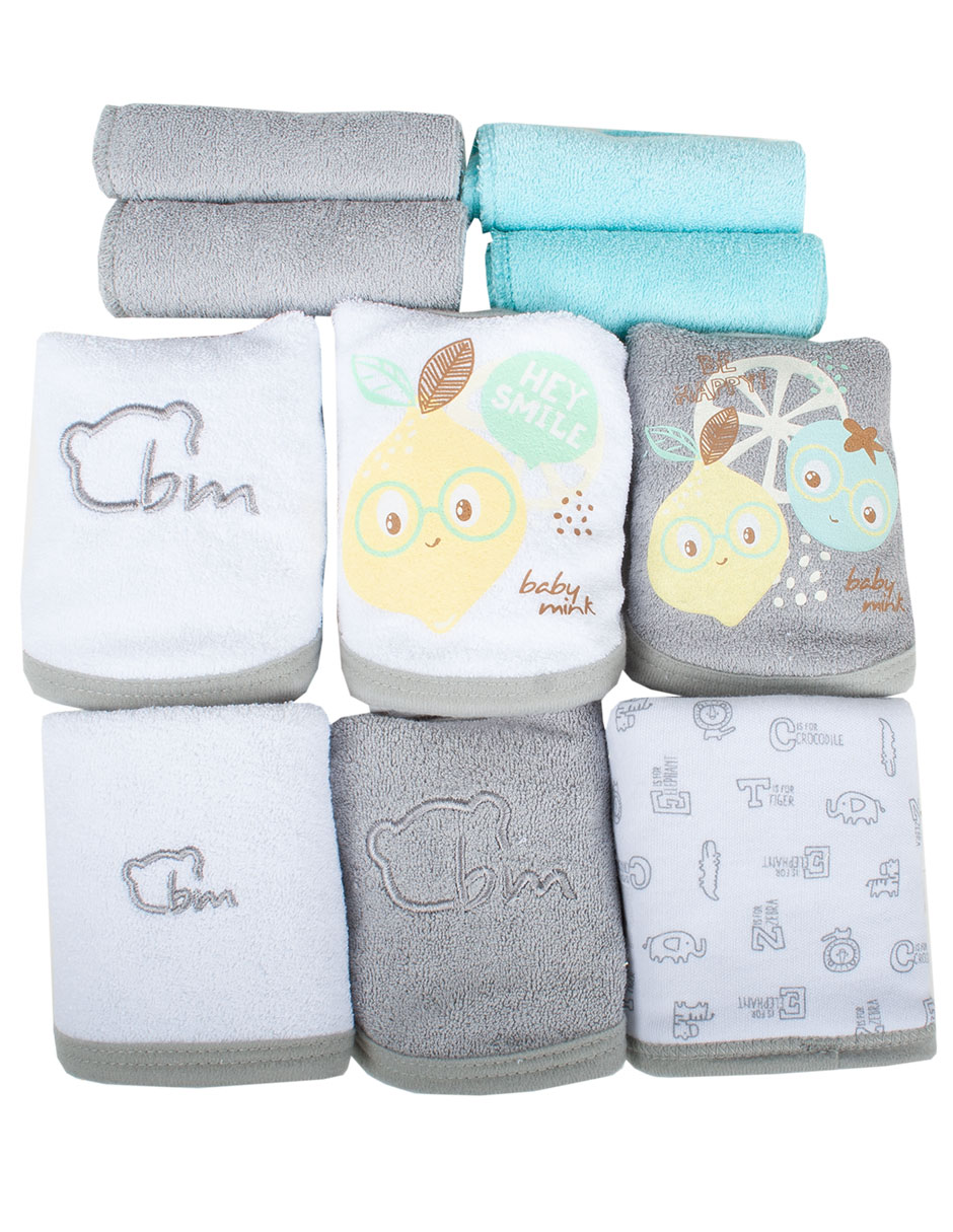 BABERO BABY MINK BM879 ABC LUNCH, GRIS